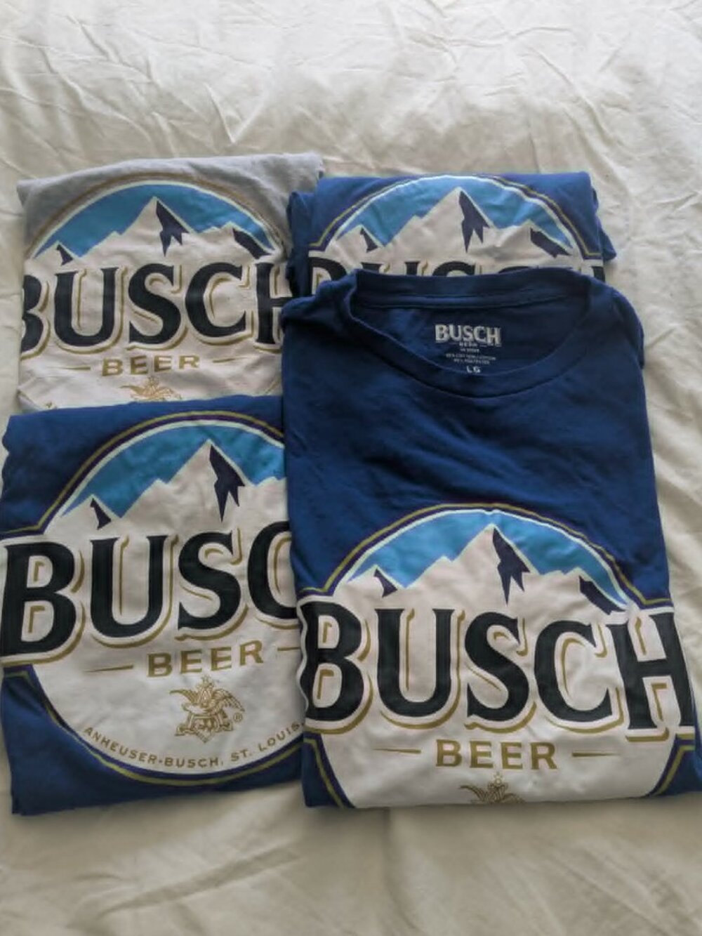 4pk Busch  Tee's